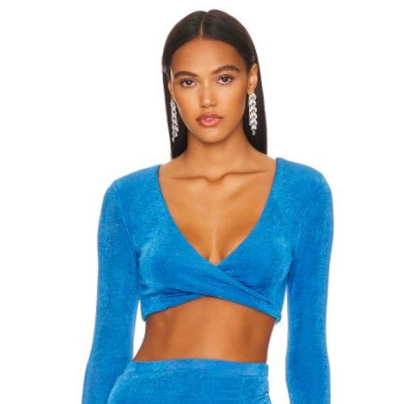 REMI x REVOLVE Niki Top in Blue - Picture 1 of 6